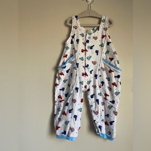 All Mine vintage baby romper colorful pattern of athletic shoes 18 month